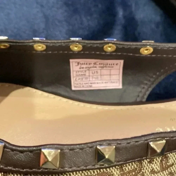 JUICEY COUTURE Poetry Logo Sling Back Studded Sandal - Picture 6 of 7